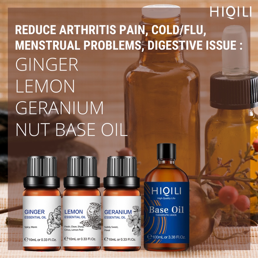 HiQiLi Essential Oil For Massage Essential Oil Carrier Oil Combo ...