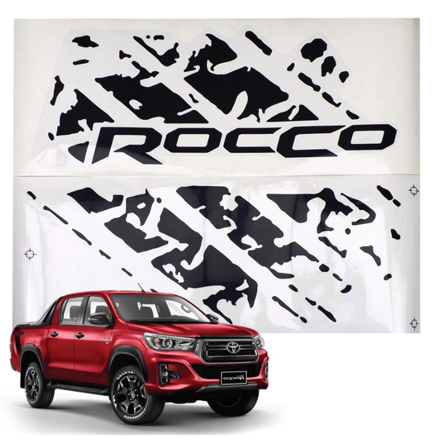 Nonstops Rear Tailgate Sticker Black for Toyota Hilux Revo Rocco Sr5 ...