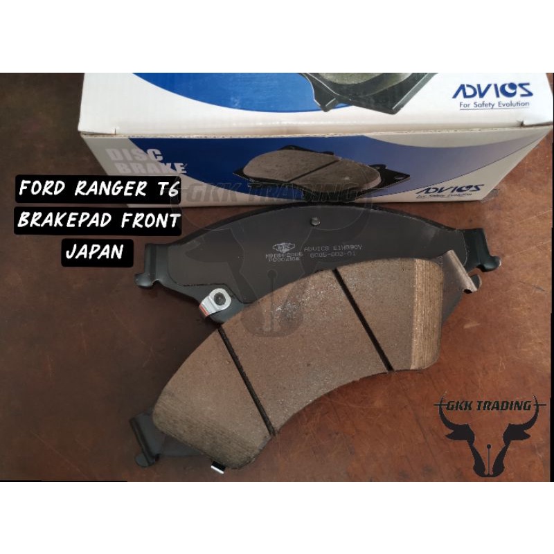 "ADVICS JAPAN"FORD RANGER T6 BRAKE PAD FRONT Shopee Malaysia