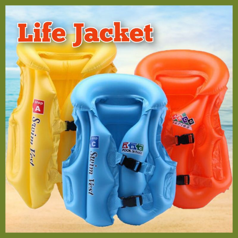 Life jacket for baby & kids safety inflatable float swimming vest