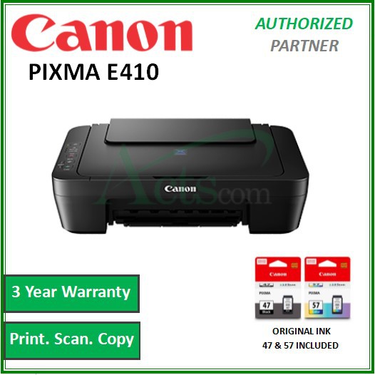 Canon Pixma E410 / E470 Wireless Color InkJet Printer [ 3In1 Function