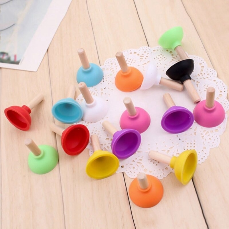 AO Home Toilet Shape Plunger Phone Stand Holder Cute Mini Pumping