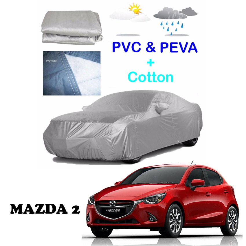 Mazda 2 hatchback Made in Malaysia High Quality PVC + cotton car