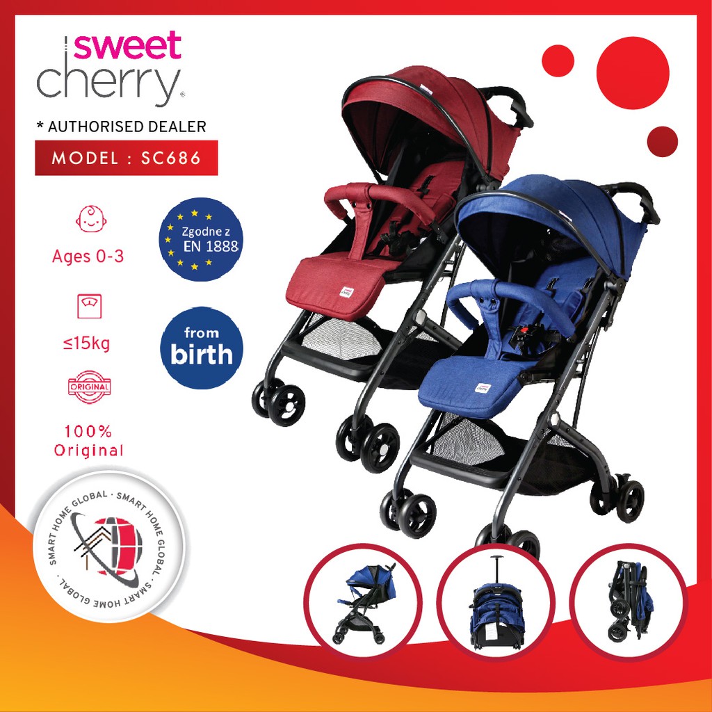 SWEET unwarping CHERRY T BAR STROLLER