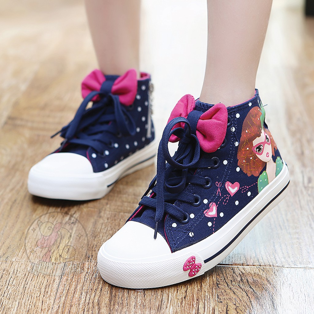 Girls clearance blue sneakers