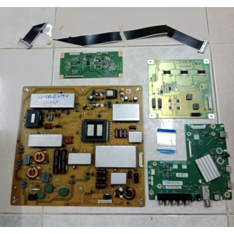 Sharp LC-58LE275X Lc58le275x Power Supply System Board Tcon Lvds ...