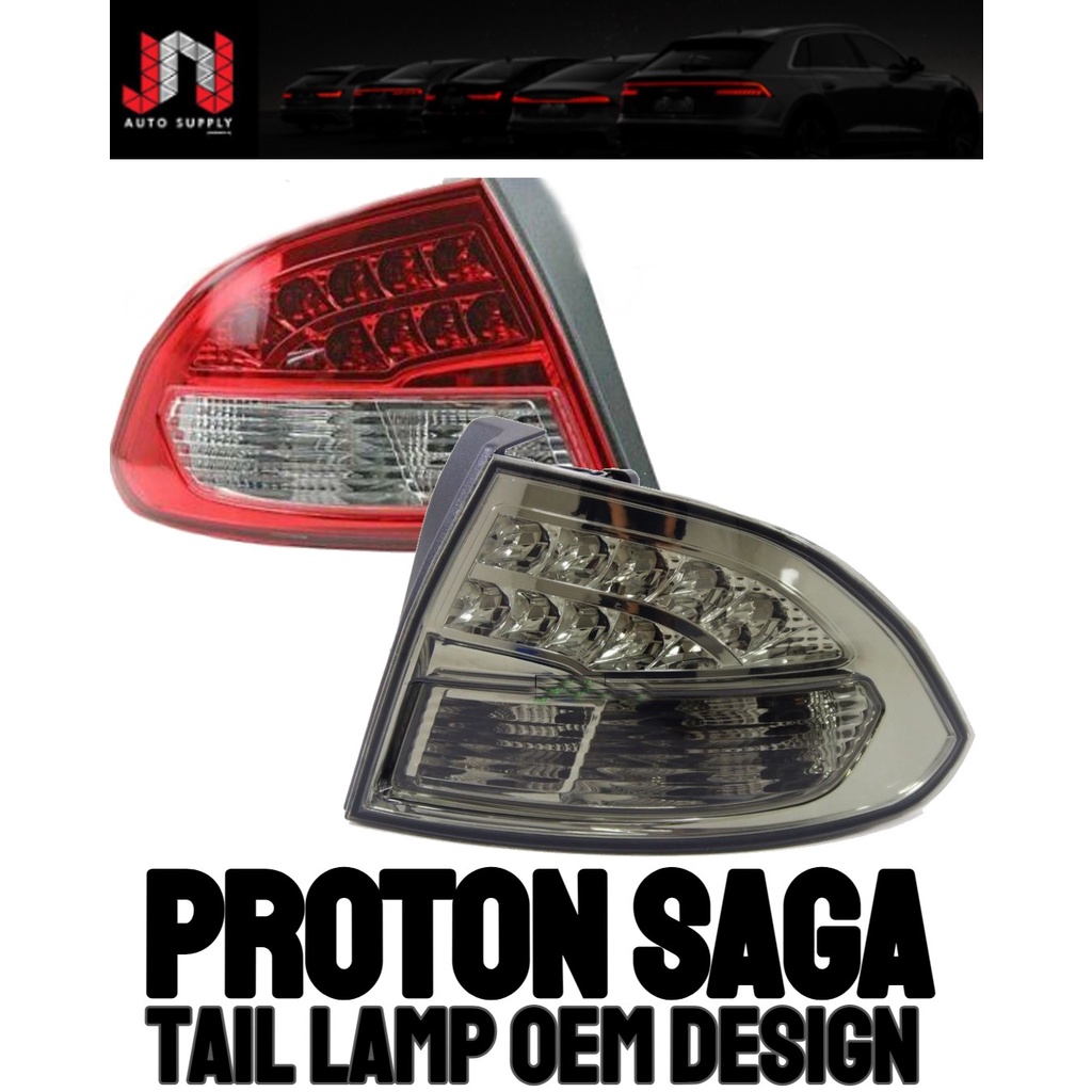 Proton Saga FLX 2011 Tail Lamp oem design ( RED / SMOKE) | Shopee Malaysia