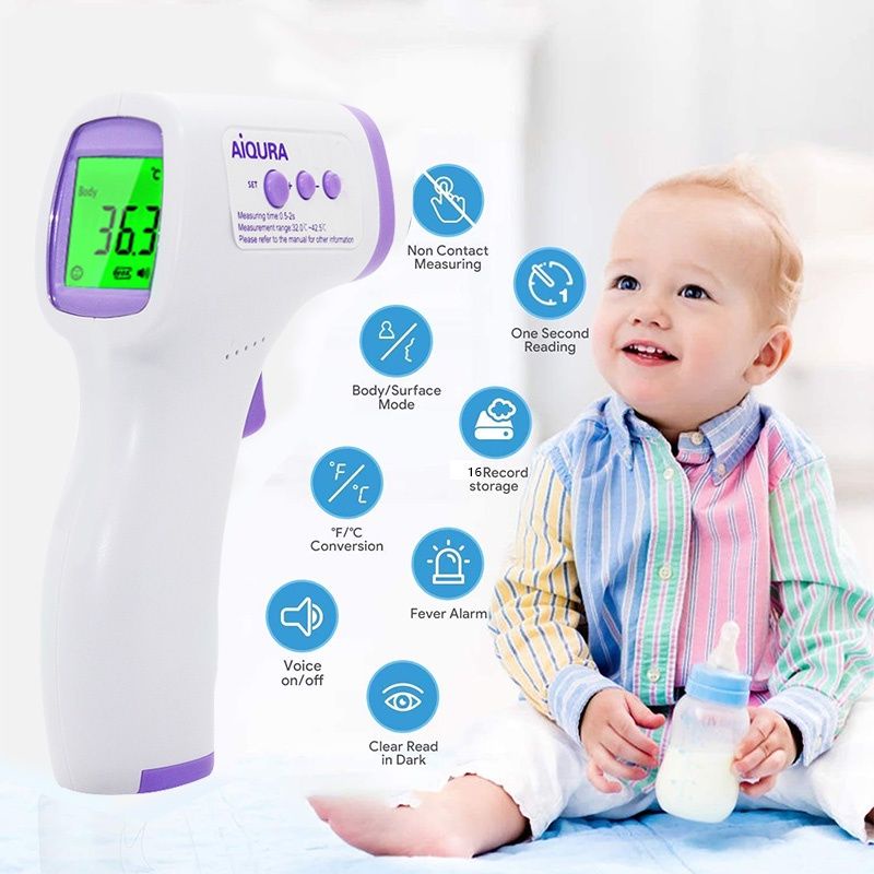 AiQURA AD801 Medical Infrared Forehead Thermometer (QUALITY CERTIFICATE