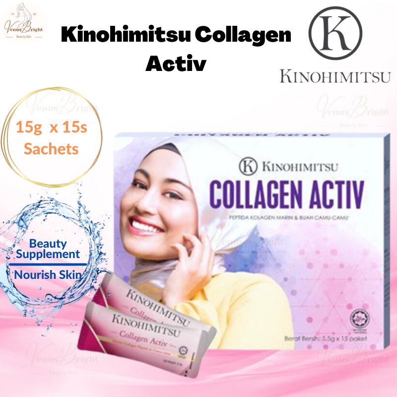 Kinohimitsu Collagen Activ 5g x 15s Sachets - Beauty Supplement To ...