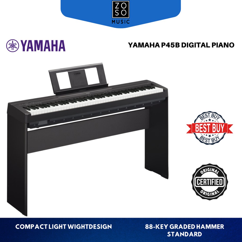 Yamaha P45B 88-Key Digital Piano - P45B