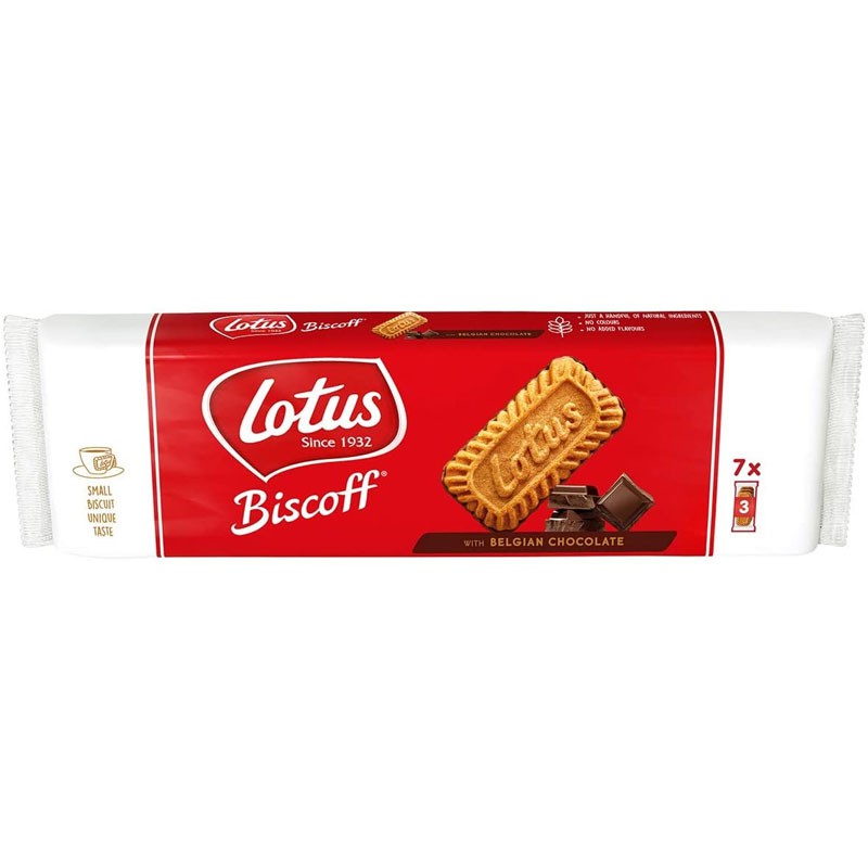 LOTUS BISCOFF The Original Caramelised Biscuit with Belgian Chocolate