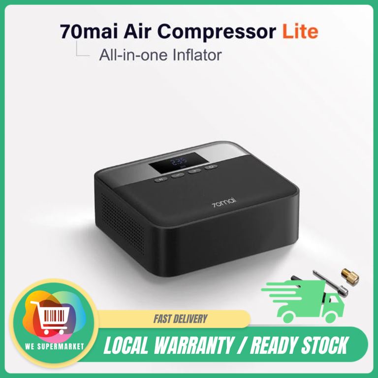 Xiaomi 70mai Air Compressor Lite Air Pump Tyre Infator Portable Digital ...