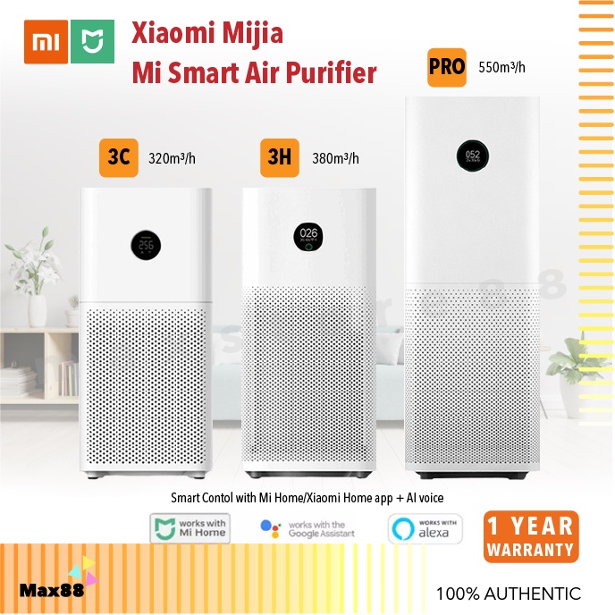 Xiaomi Mi Smart Air Purifier 3H 3C 4 Pro H HEPA Filter Home Purifying  System Smart Wi-Fi APP Control