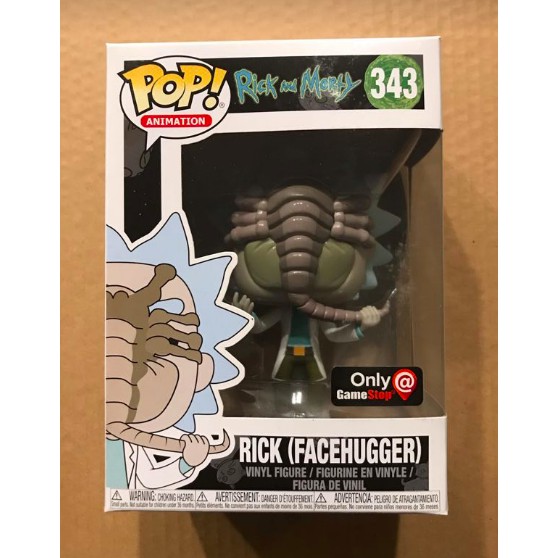 Funko Pop Animation Rick and Morty Rick Facehugger 343 GameStop