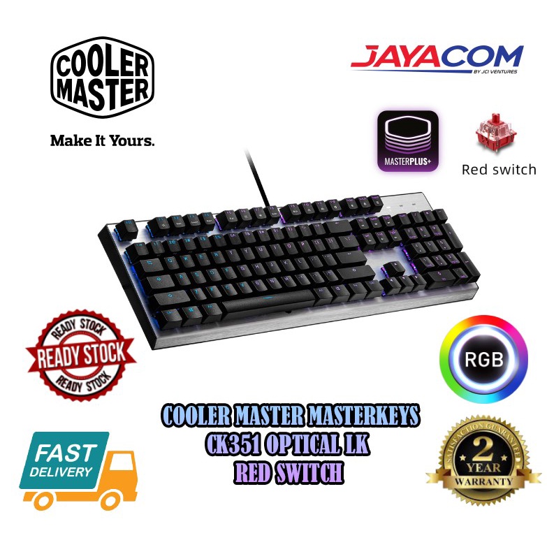 Cooler Master Masterkeys CK351 Optical LK Blue Switch/Red Switch