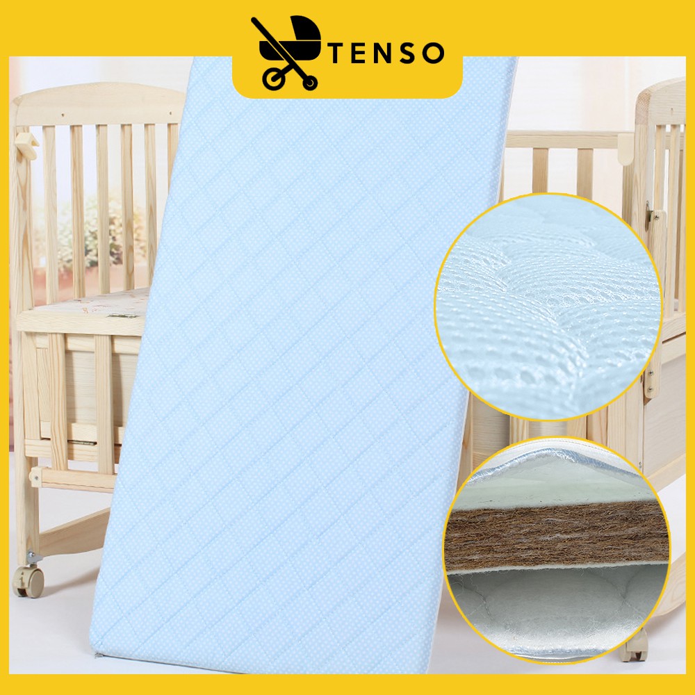 TENSO Coconut Fiber Baby Cot Mattress 100 x 55cm (Detachable and