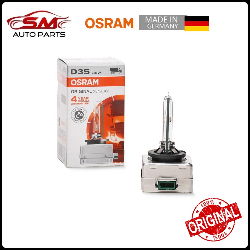 Original Osram Xenarc HID Bulb ( D1S D2S D2R D3S D4S D4R D8S ) 4500K ...