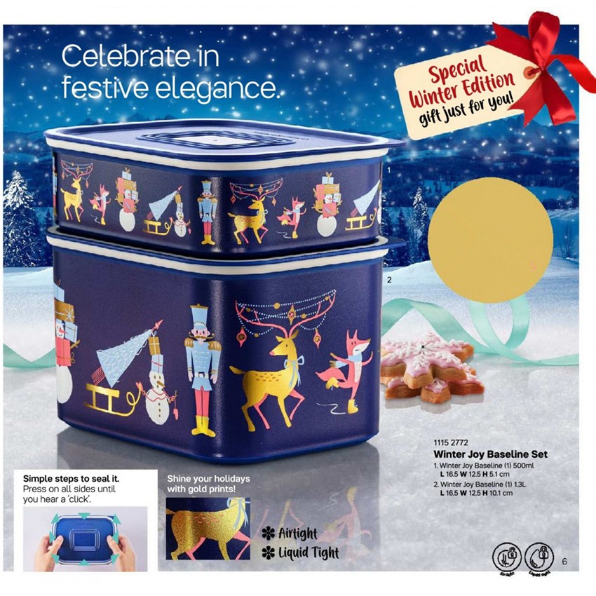 Tupperware Winter Joy Baseline Set (2pc) | Shopee Malaysia