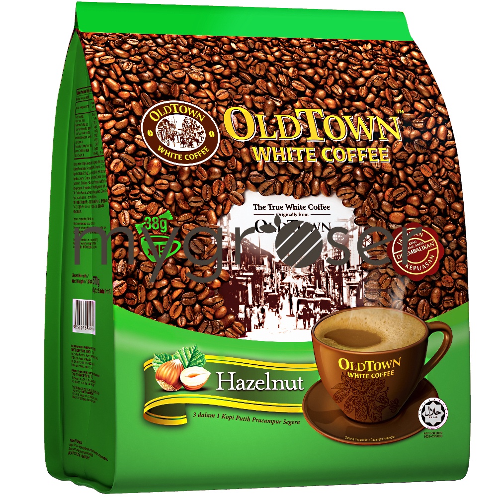OLDTOWN White Coffee 3 in 1 Hazelnut 15 s x 38g