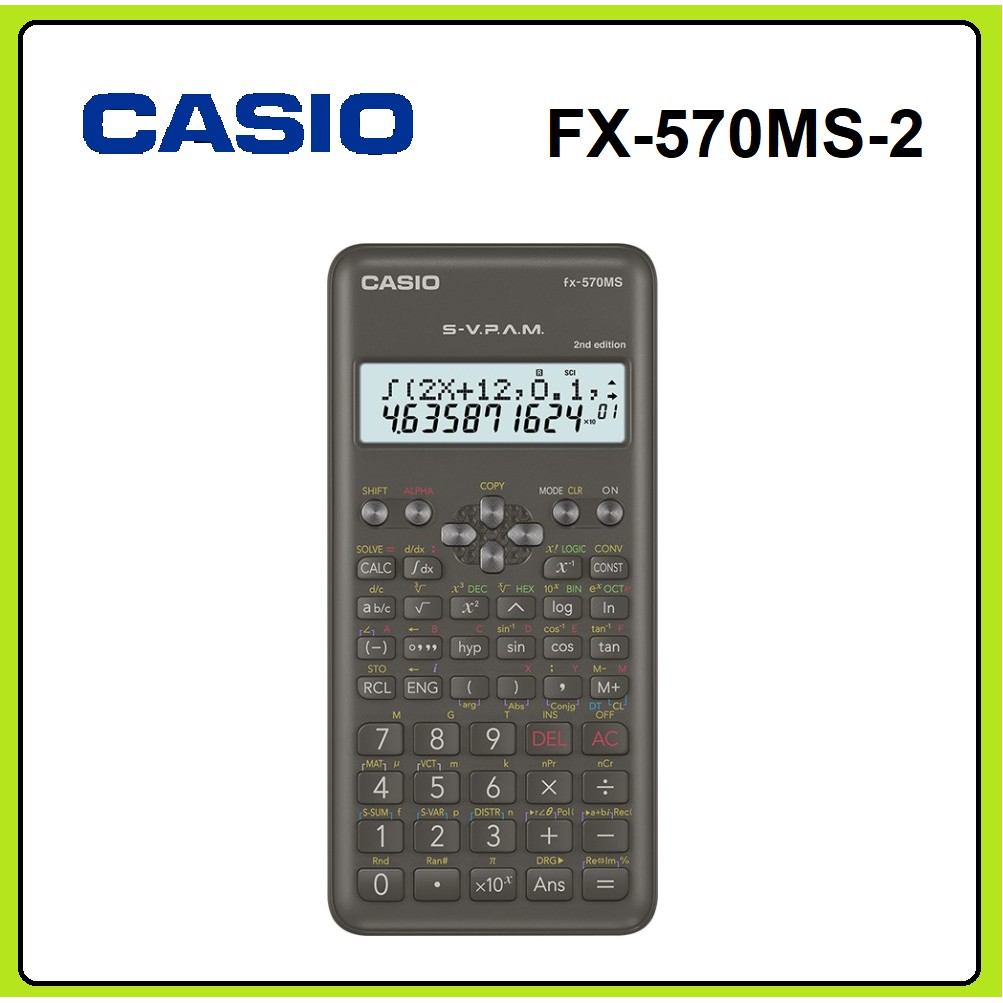Casio Scientific Calculator FX 570MS 2 ORIGINAL Shopee Malaysia