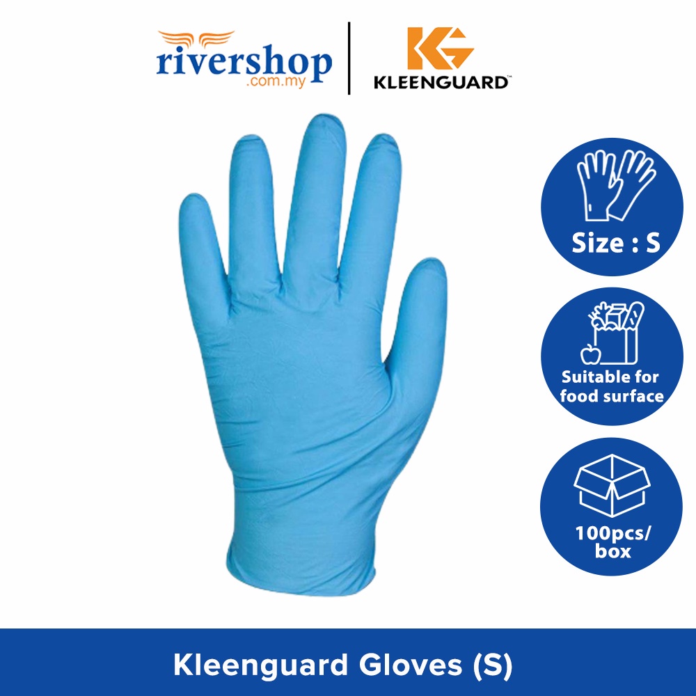 Kleenguard G10 Flex Blue Nitrile Gloves S x 100pcs Shopee Malaysia