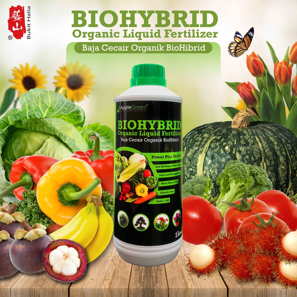 BIOHYBRID Organic Liquid Fertilizer 5L Baja Organik Cecair / Foliar ...