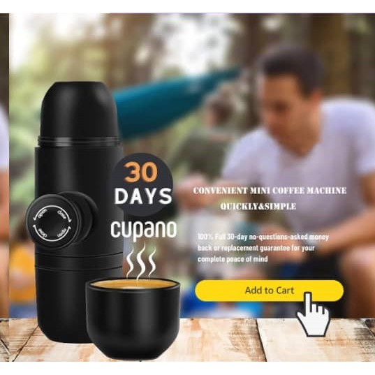Mini Portable Coffee Machine Pressure Espresso Manual Handheld Espresso ...