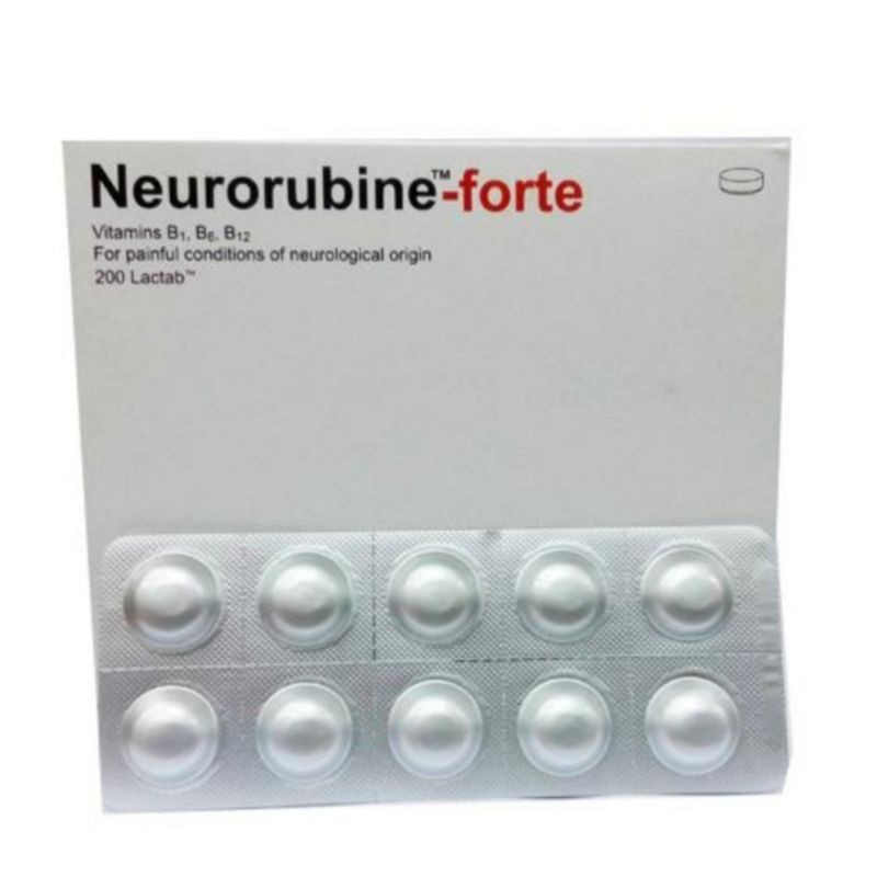 Neurorubineforte tablets with Vitamin B1, B6, B12 for Nerves Shopee