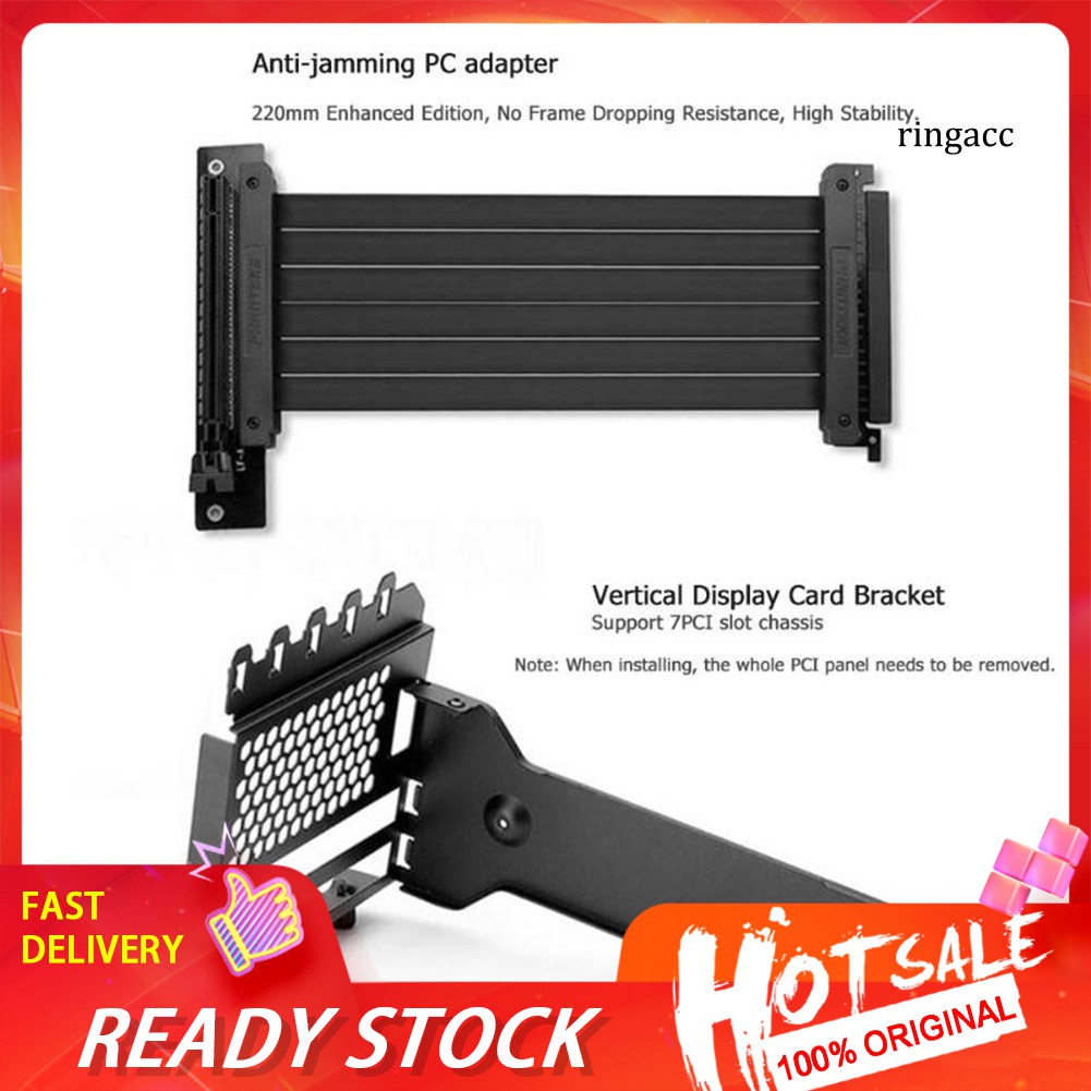 【RC】PHANTEKS VGPUKT Graphics Card Holder Vertical Bracket PCIE X16 Extension Cable Shopee