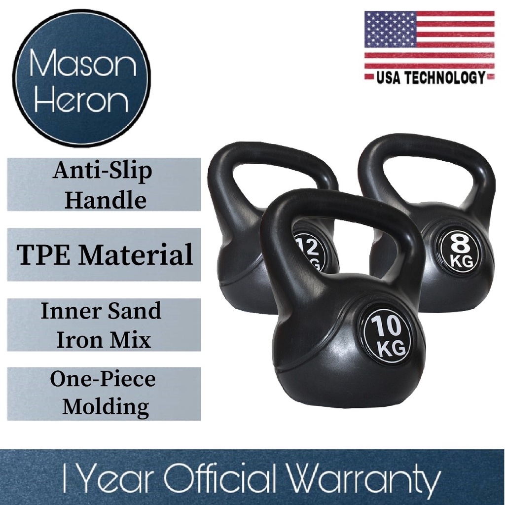 MasonGym™ Kettlebell dumbell 2KG 10KG kettle dumbbell Gym fitness