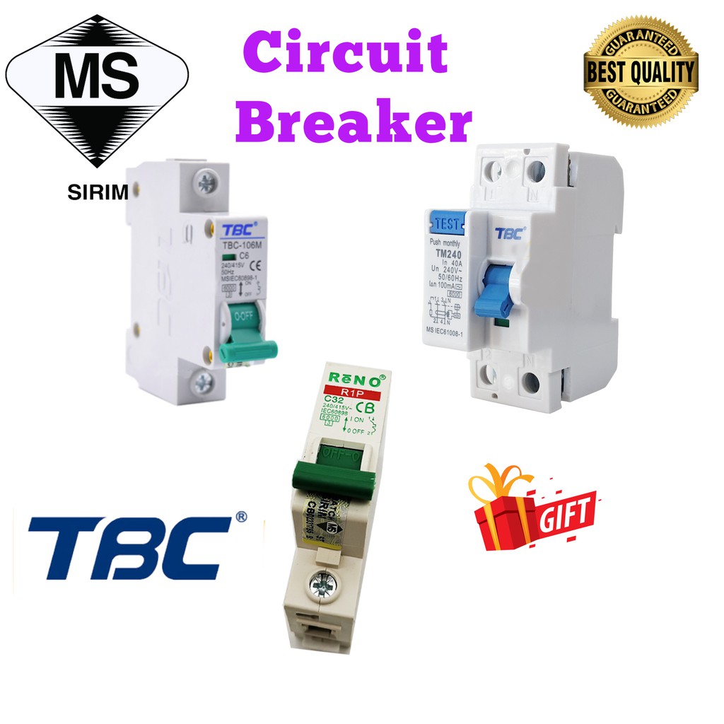 Residual Current Circuit Breaker / Miniature Circuit Breaker/ MCB