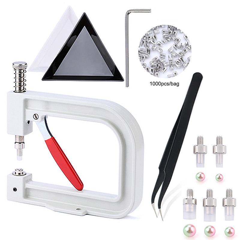 Pearls Machine Plastic Beads Rivet Fixing Setting Machine with Beads ...