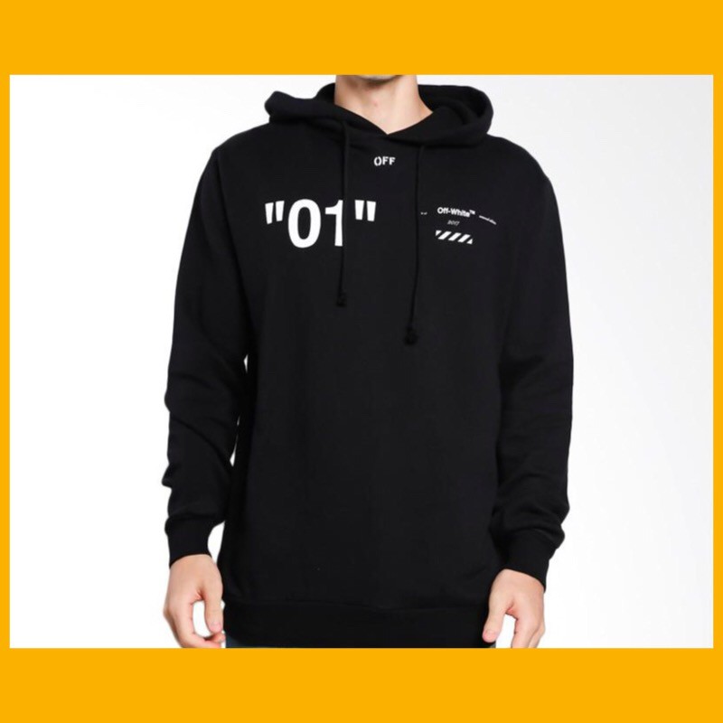 off-white For All 01  DIAGONAL HOODIE
