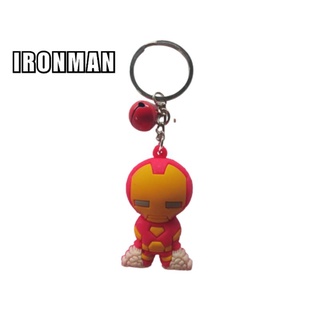 Rubber Small Cartoon Keychains of Spiderman Batman and Minion