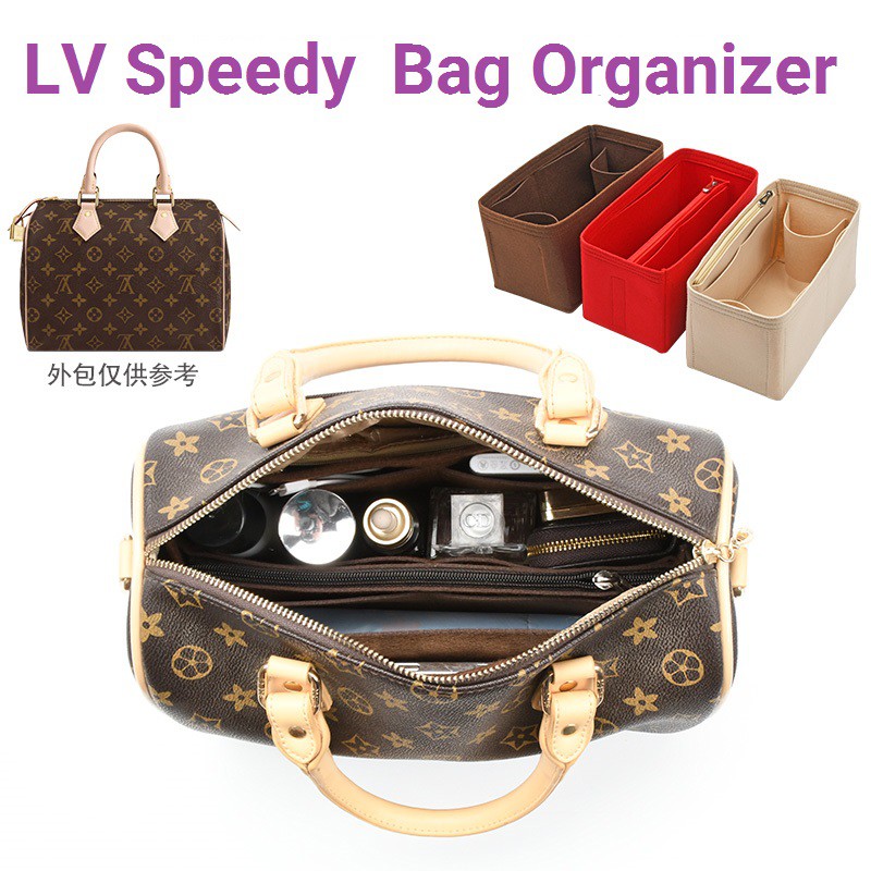 bag organizer insert for lv speedy 25 30 35 boston beg Shopee