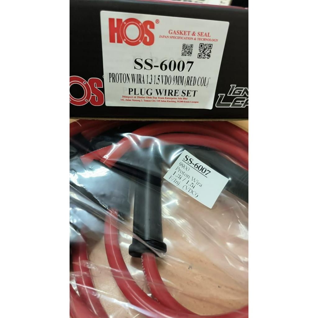 PROTON WIRA 1.3 1.5 VDO 9MM ( RED COL ) [ PLUG WIRE SET = PLUG CABLE ...