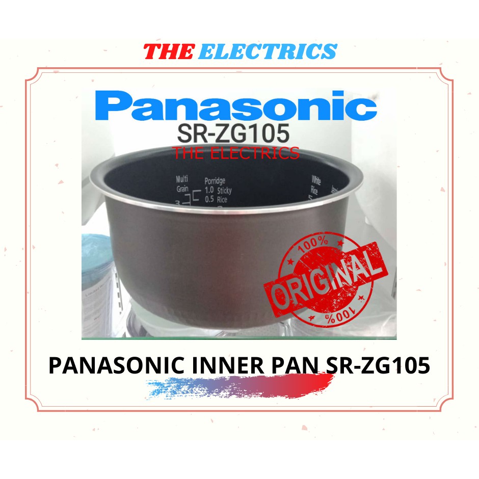 [SPARE PARTS] PANASONIC ORIGINAL 1.0L RICE COOKER INNER PAN SR-ZG105 ...
