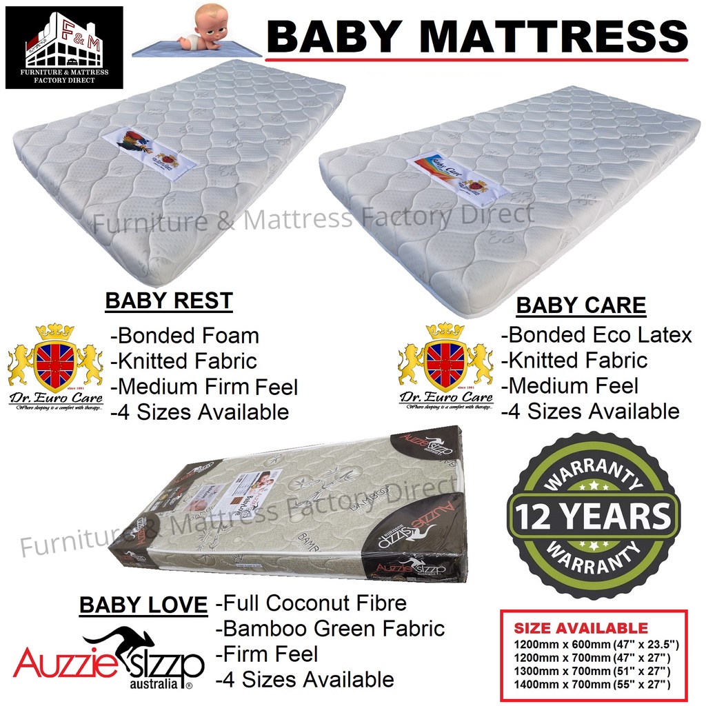 Latex foam baby cot clearance