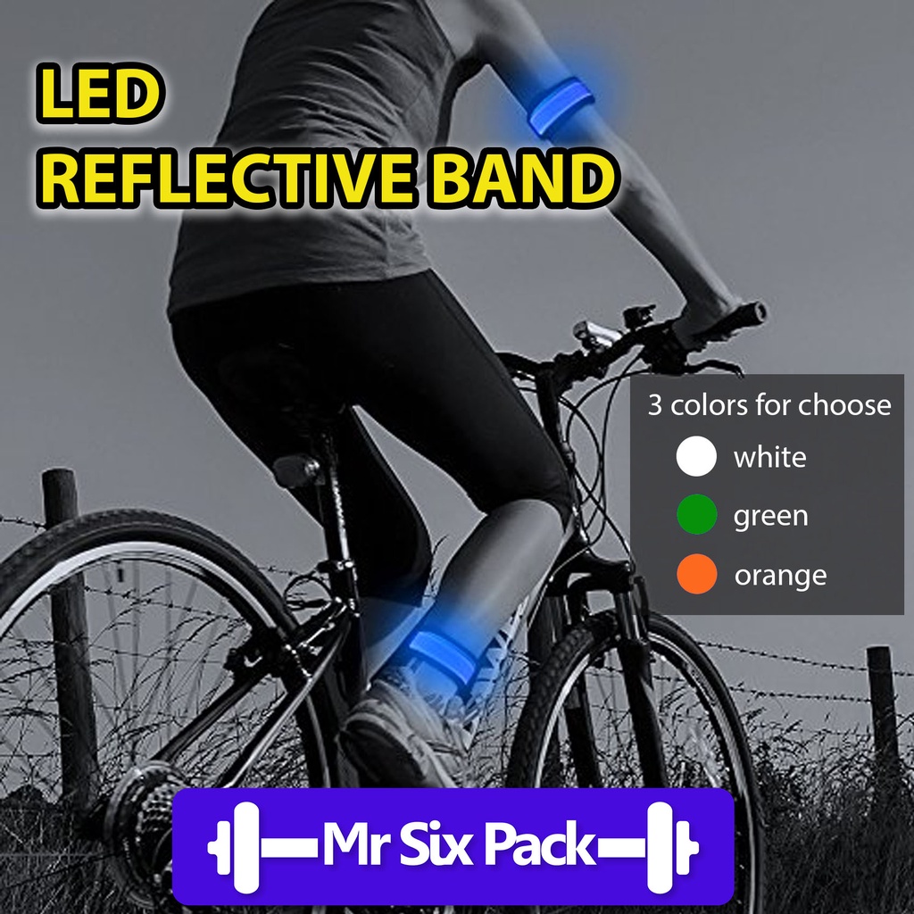 Adjustable Led Light Up Armband Reflective Glow Band Bracelets for Outdoor  Night Running Berjoging Lampu Lengan LED发光臂带