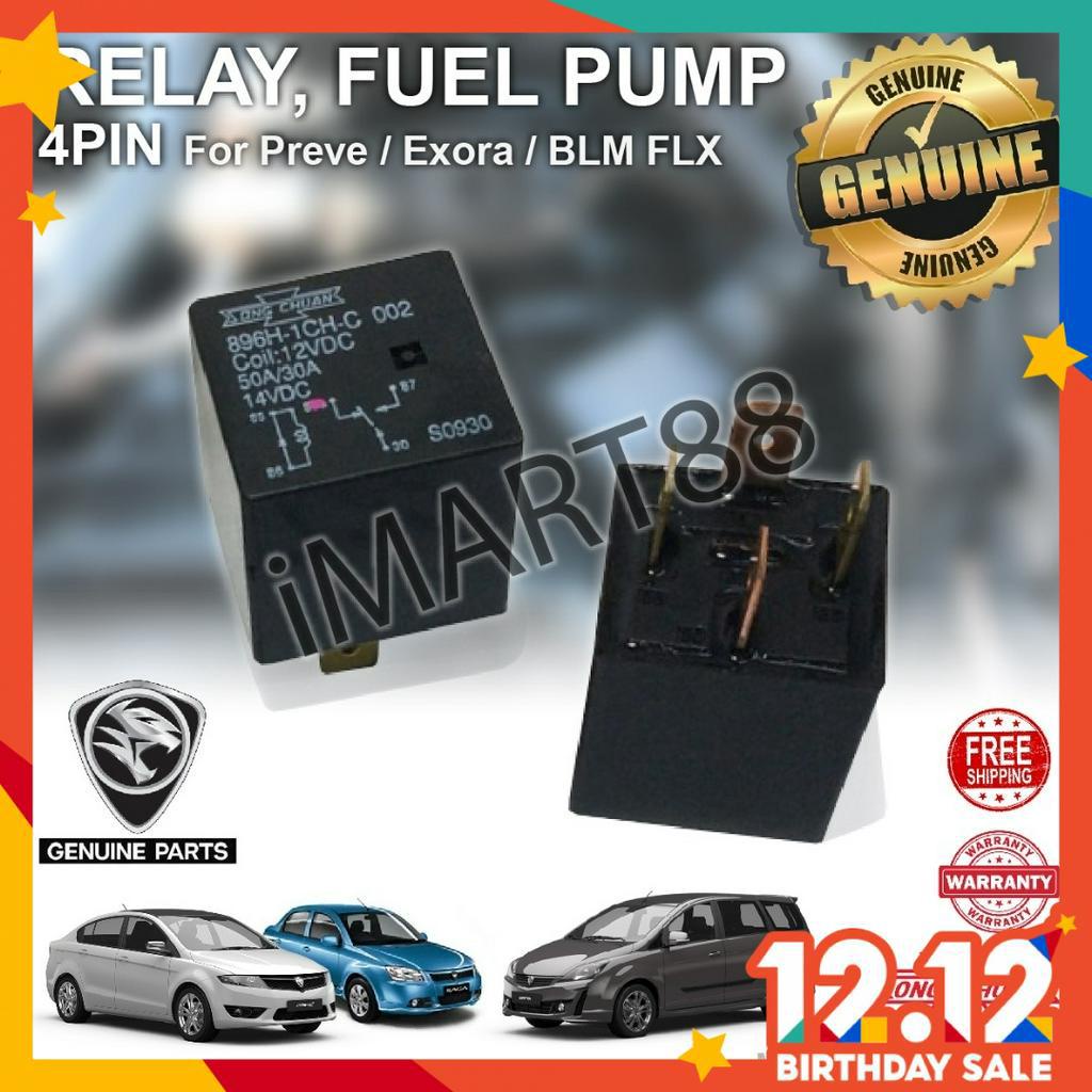 Original Song Chuan 4 pins Power Relay Proton Preve Exora Saga BLM FLX