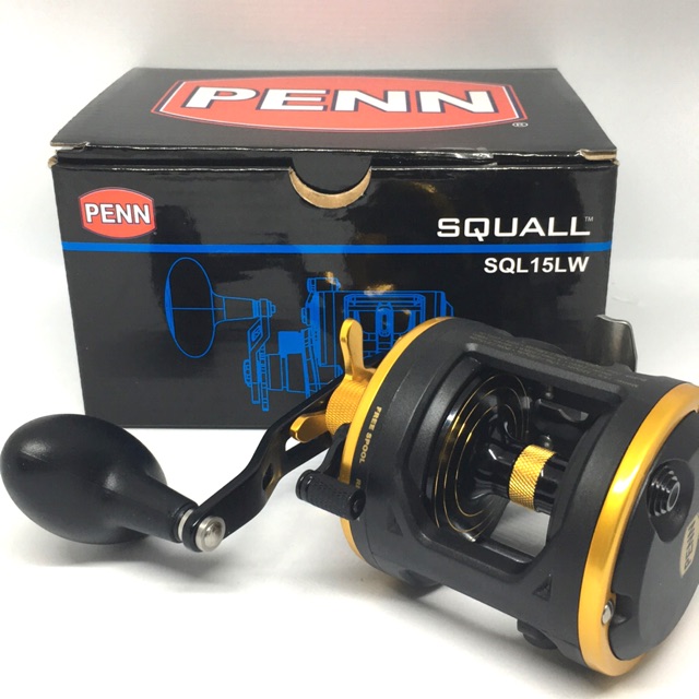 Penn Squall II Conventional Level Wind Line Counter Reel