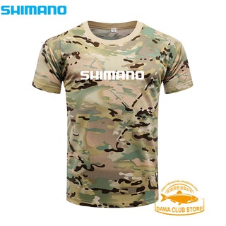 Men Shimano Fishing T Shirt Summer Short Sleeve Camouflage Fishing Clothes  Outdoor Sport Breathable Quick Dry Fishing Clothes