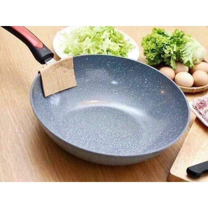 Deep Stone Pan Large Size 32cm NonStick For All Types of Induction