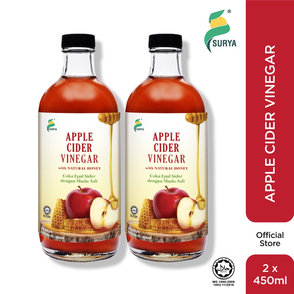 Surya [BUNDLE] Apple Cider Vinegar (2 x 450ml) Shopee Malaysia