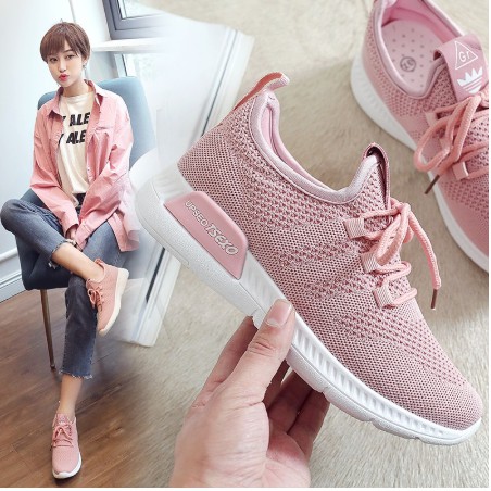 Women Sport Shoes Kasut Wanita Mesh Bata Fashion Pink Sneakers Running Shoes Shopee Malaysia