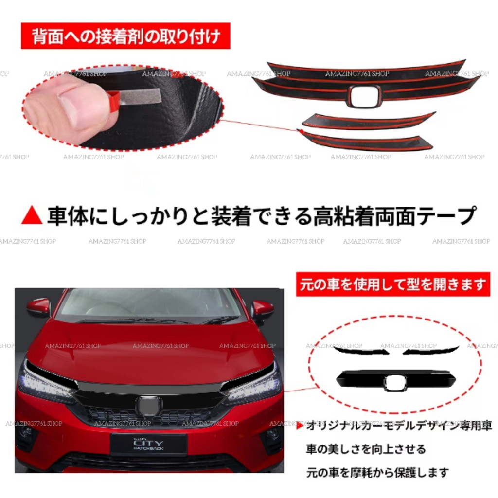 Glossy Black JDM Battle Style Front Hood Grill Grille Compatible With 2016-2018 Honda Civic Non - Foto 5