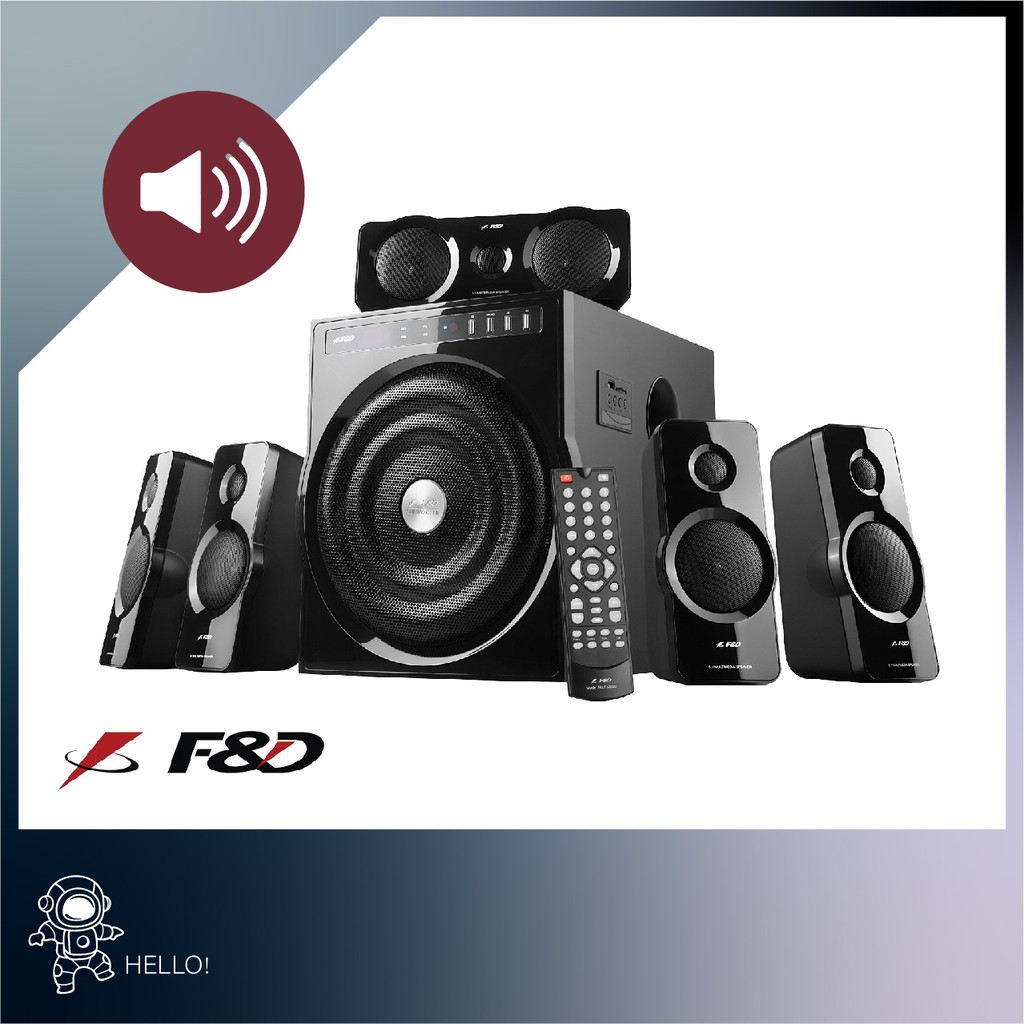 F&d f6000u 5.1 multimedia 2024 speakers