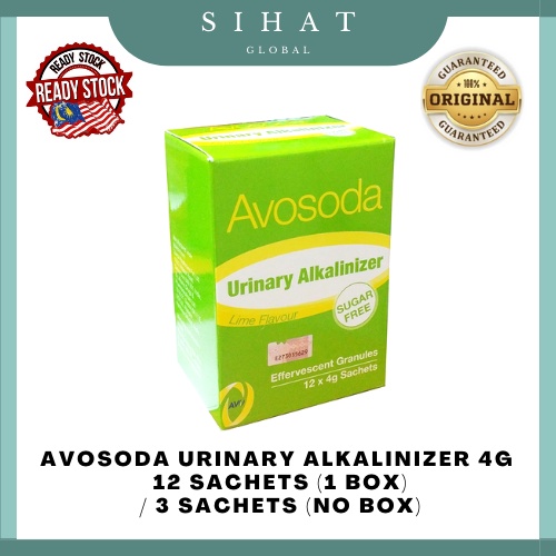 AVOSODA URINARY ALKALINIZER LIME FLAVOUR (SAME AS URAL) 3 sachets ...
