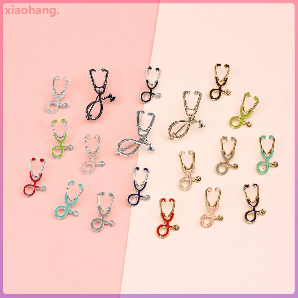 Colorful Stethoscope Collection Enamel Pins Brooch Medical Lapel Pin
