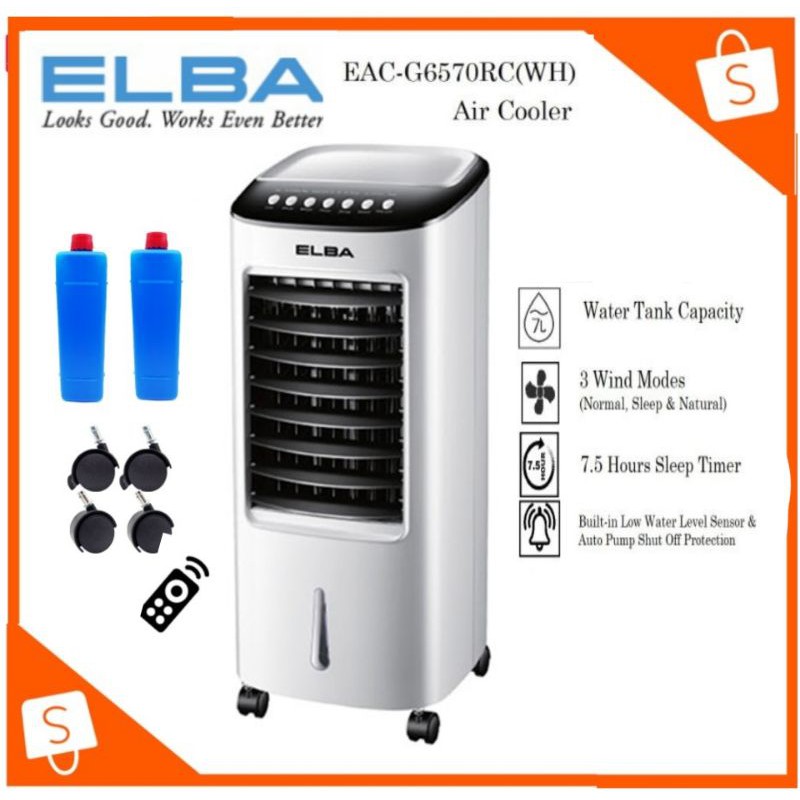 ELBA Air Cooler EACG6570RC(WH) Shopee Malaysia